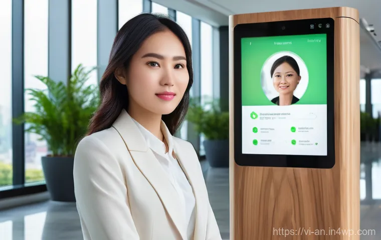 얼굴 인식 기술의 비용 효과 분석 - **Prompt 1: Corporate Efficiency and Security**
    "A photorealistic image of a professional Southe...
